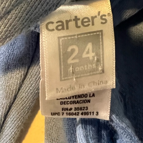 Carters cotton overalls and Old Navy Sweat Pats lined - Picture 2 of 3